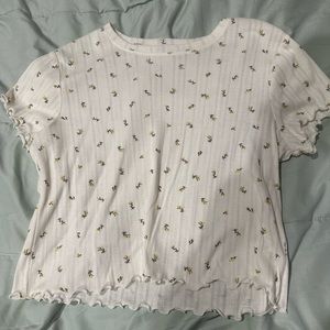 Arizona Jean Co Flower Crop Top with yellow flowers!! Size XXL, from JCPenny